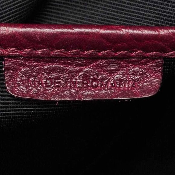 Burberry Purple Heritage Grain Leather Small Gladstone Bag - Picture 10 of 12